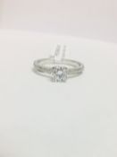 Platinum Diamond Solitaire Ring,