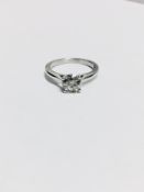 1Ct Brilliant Cut Diamond Solitaire Ring,