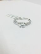 Platinum Diamnd Solitaire Ring ,