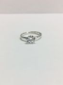 Platinum Diamnd Solitaire Ring,