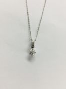 0.25Ct Diamond Set Pendant.