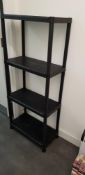 Four Shelf Polypropelene Shelving Unit