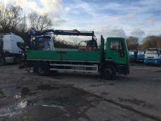 Iveco Eurocargo 180 E25 Drop side With PM Series 10 Crane Kinshofer Brick Grab