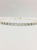 18CT Rose gold diamond Bangle