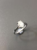 1.20ct diamond solitaire ring set with an oval cut diamond