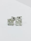 2.50ct diamond solitaire earrings