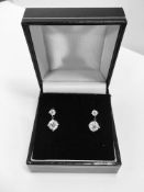 1.02ct diamond drop earrings