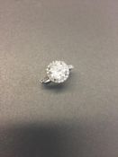 2ct diamond set solitaire ring