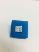 1.02ct Princess cut natural diamond