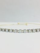 18CT white/yellow gold diamond Bangle