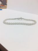 9ct white gold diamond bracelet
