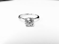 1.06ct diamond solitaire ring with a brilliant cut diamond