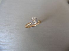 1.01ct diamond solitaire ring with a brilliant cut diamond