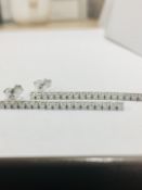 18ct diamond drop earrings 1.10ct diamond