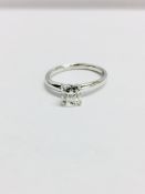 Platinum Diamond solitaire ring