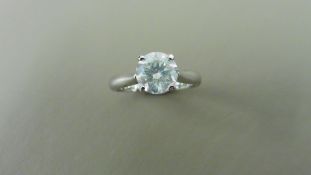 1.04ct diamond solitaire ring with a brilliant cut diamond