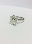 6.38ct diamond Solitaire Ring