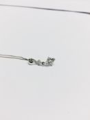 18ct diamond drop pendant