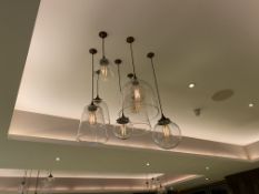7x designer glass pendant lights