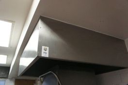 Extraction canopy 1200 x 1200mm