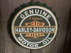 2 X HARLEY DAVIDSON TIN SIGN