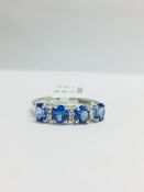 9Ct White Gold Tanzanite Dress Ring,