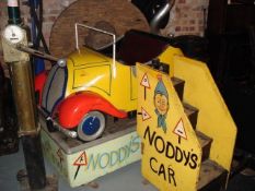 1960s COLLECTABLE ORIGINAL NODDY RIDE ON CAR IN FULL LIVERY AND WORKING