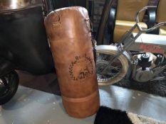 BOXED NEW LEATHER INDUSTRIAL PUNCHBAG