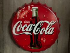 4 X TIN COCA COLA SIGNS
