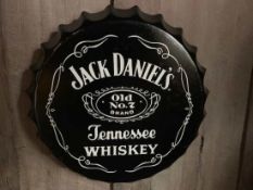 4 X TIN JACK DANIELS SIGNS