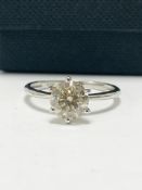1.95ct platinum diamond solitaire ring