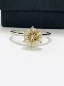 2.64ct Platinum Diamond solitaire ring