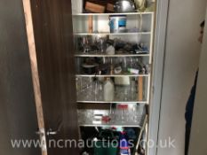 Contents of storage cupboard