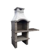 NEW High Quality Palleted outdoor Brick BBQ and chimney with PROFESSIONAL GALV FIRE TRAY AND RACK