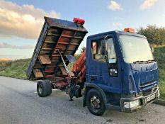 Iveco Tipper With Hiab Crane