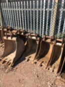 JCB 3X or 8 Tonne 360 Excavator Buckets and Breaker Job Lot