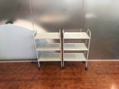 Pair of Mild Steel Stock Trolleys