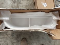 White Curved Bathroom shelve