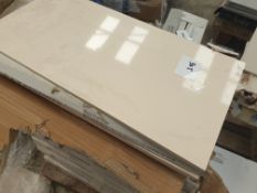 12 x boxes of sand coloured tiles