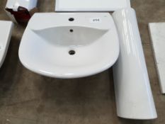 ROCA Sink with Pedestal 560 x480 - pedestal 670mm