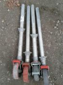 4 x wheels and castors