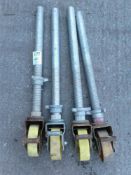 4 x wheels and castors