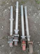 4 x wheels and castors