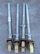 4 x wheels and castors