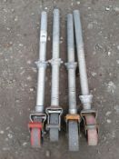 4 x Wheels and castors