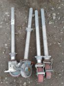 4 x wheels and castors