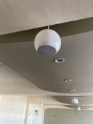 x3 Pendant Speakers, x2 Ceiling Fans