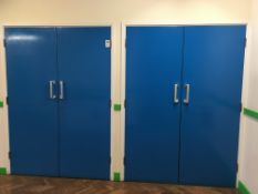 2 x solid double doors