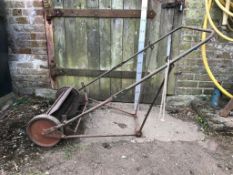 Vintage Atco hand propelled mechanical floor brush