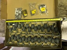 33 Small fixed rubber castger wheels, nuts and bolts included